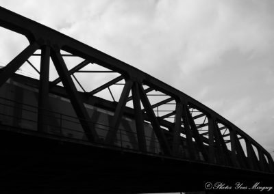 Passage du train : Un pont sur la Deule